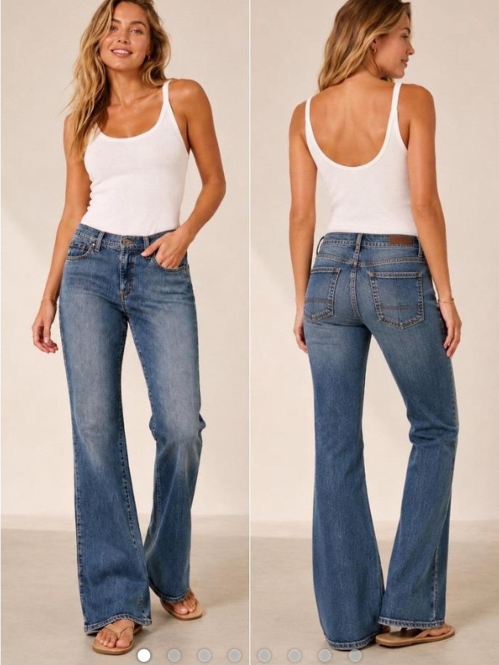 Polo Ralph Lauren Kelly Stretch Medium Wash Bootcut Jeans 10 Y2K Vintage Heitage